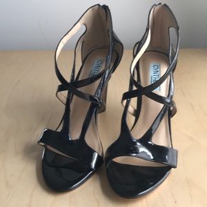 Black patent Cynthia Rowley high heels